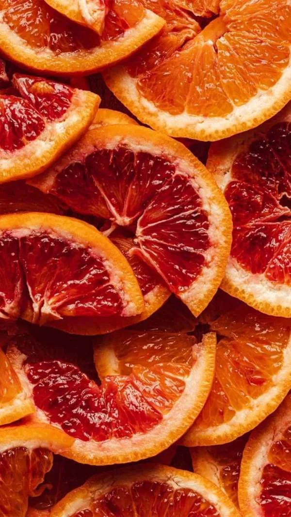 Fette d'arancia rossa per lo spritz